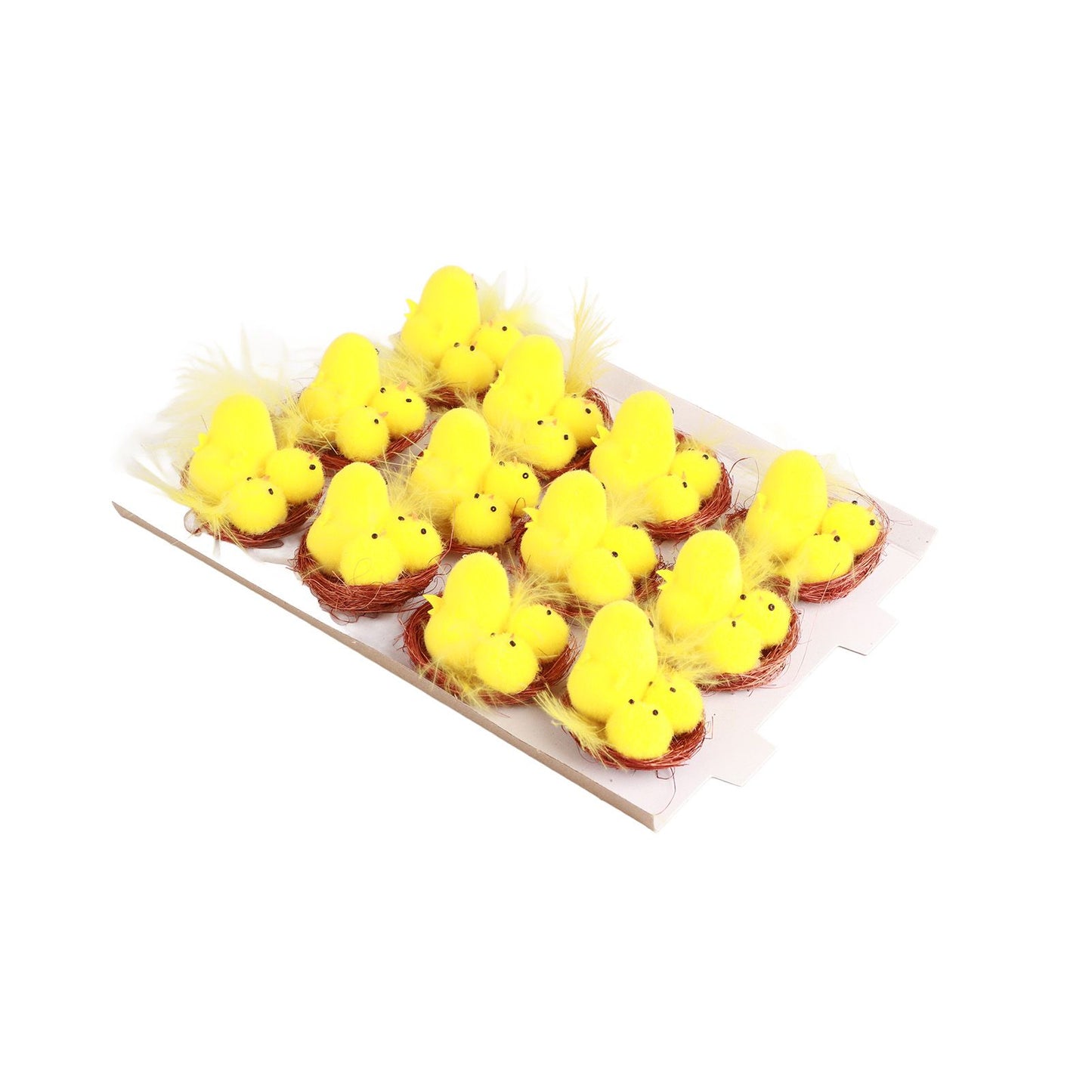 12 Pcs Mini Easter Chicks Yellow Easter Decoration Toy Spring Home Garden Decor Party Favors and Gifts for Kids