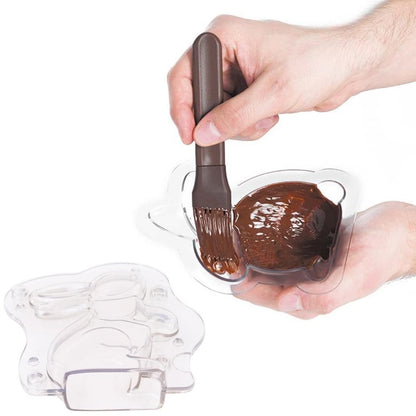 3D Easter Bunny Mold Chocolate Candy Cake Jelly Baking Tools Non Stick DIY Mold for Easter Decoration