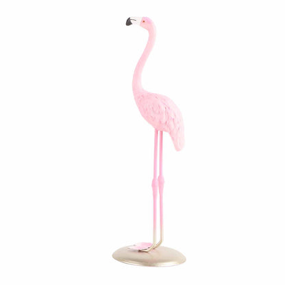 Cute Resin Pink Flamingo Ornament Tabletop Decoration Living Room Decoration Cake Decor