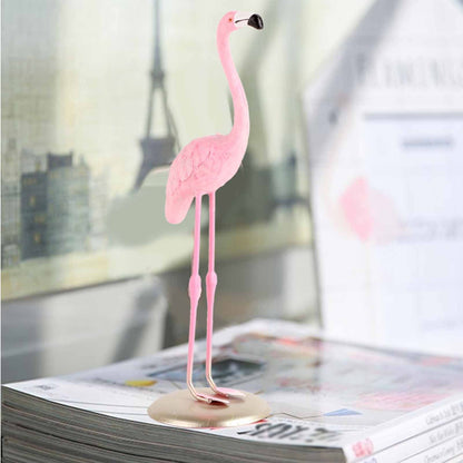 Cute Resin Pink Flamingo Ornament Tabletop Decoration Living Room Decoration Cake Decor