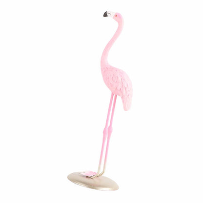 Cute Resin Pink Flamingo Ornament Tabletop Decoration Living Room Decoration Cake Decor