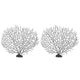 2Pcs Artificial Water Plant Aquarium Decoration Fish Tank Landscaping Simulation Coral Tree