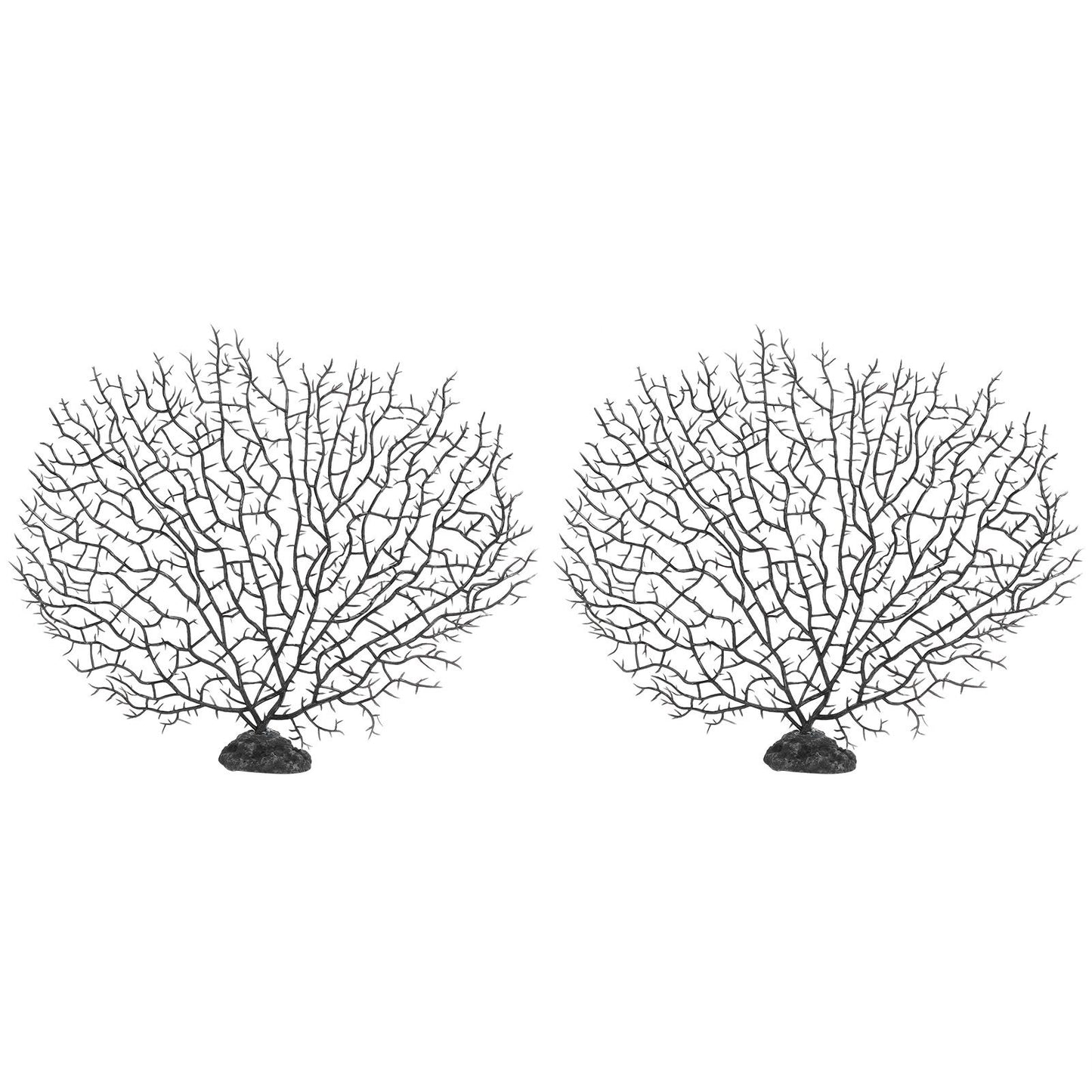 2Pcs Artificial Water Plant Aquarium Decoration Fish Tank Landscaping Simulation Coral Tree