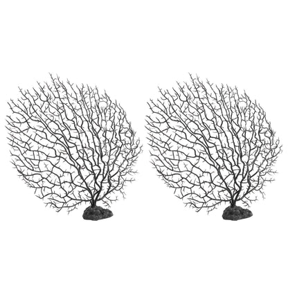 2Pcs Artificial Water Plant Aquarium Decoration Fish Tank Landscaping Simulation Coral Tree