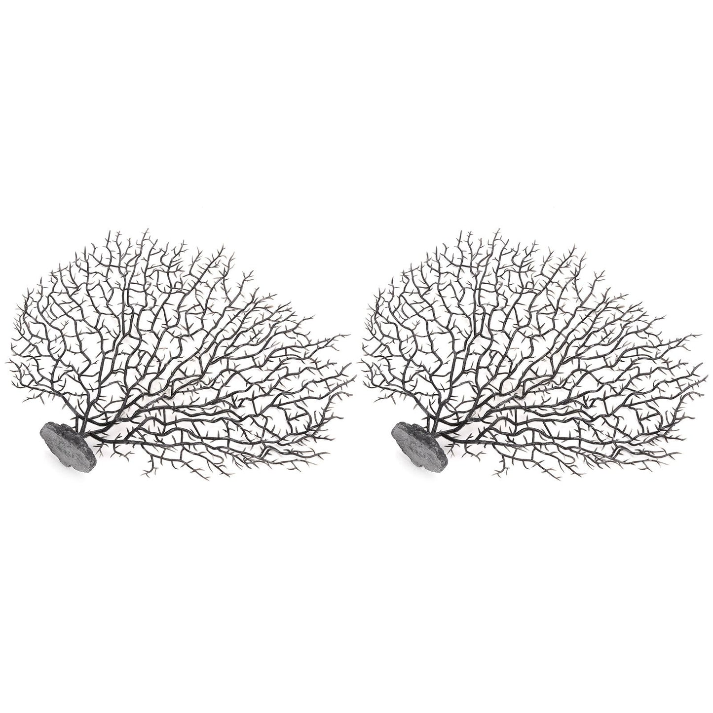 2Pcs Artificial Water Plant Aquarium Decoration Fish Tank Landscaping Simulation Coral Tree
