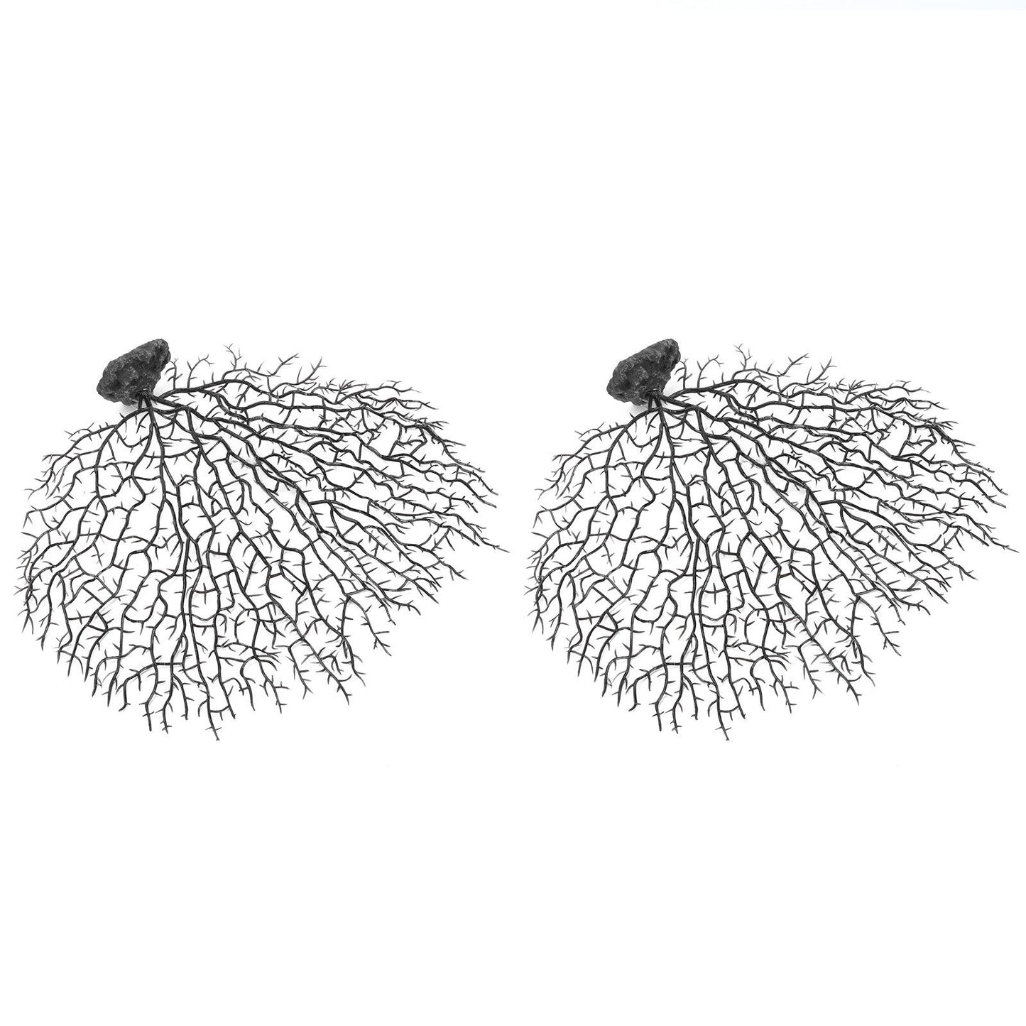 2Pcs Artificial Water Plant Aquarium Decoration Fish Tank Landscaping Simulation Coral Tree