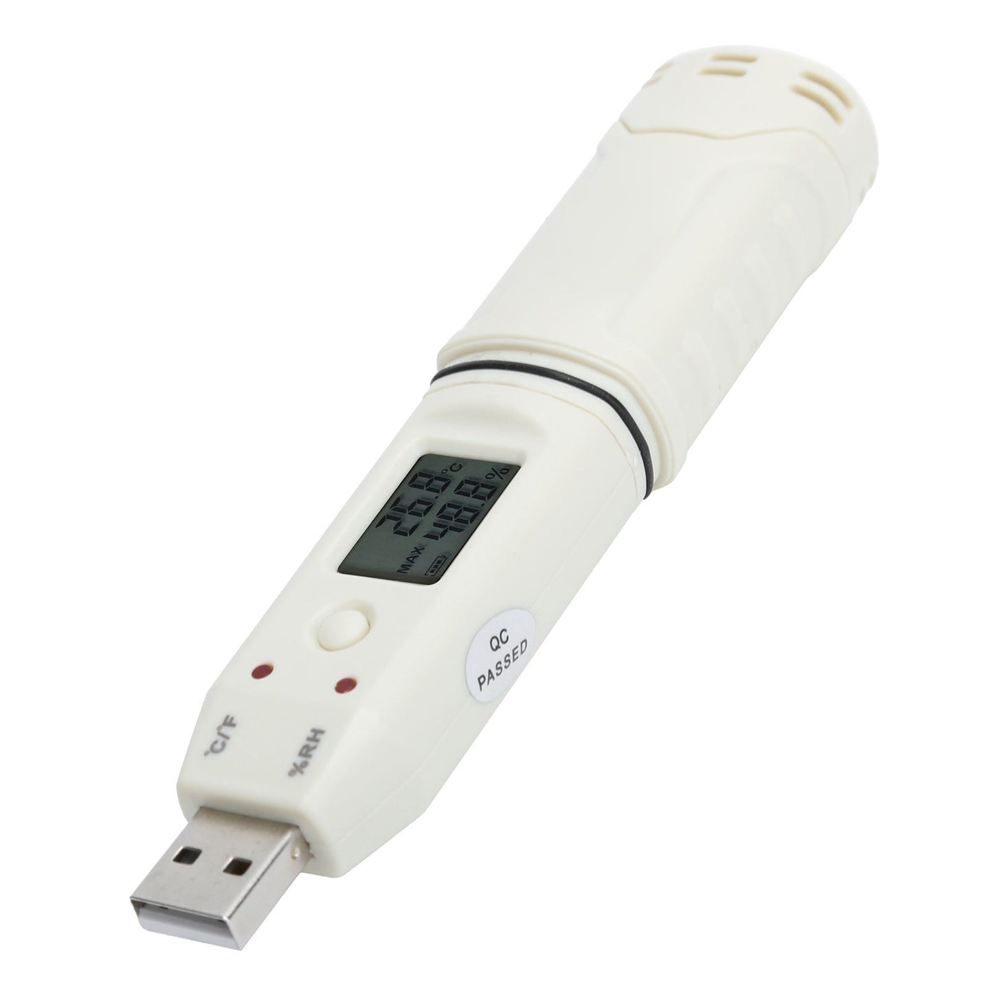 Digital Temperature Humidity Logger Indoor Thermometer Hygrometer Detector Data Recorder W/Alarm