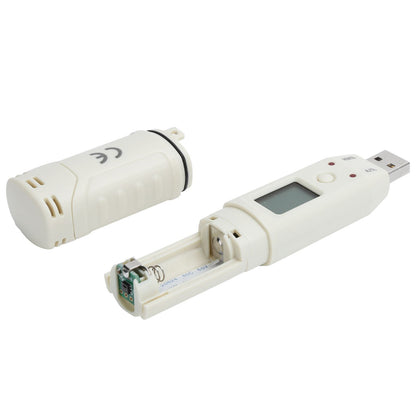 Digital Temperature Humidity Logger Indoor Thermometer Hygrometer Detector Data Recorder W/Alarm