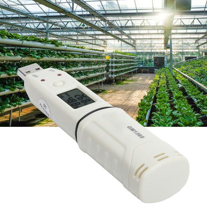 Digital Temperature Humidity Logger Indoor Thermometer Hygrometer Detector Data Recorder W/Alarm