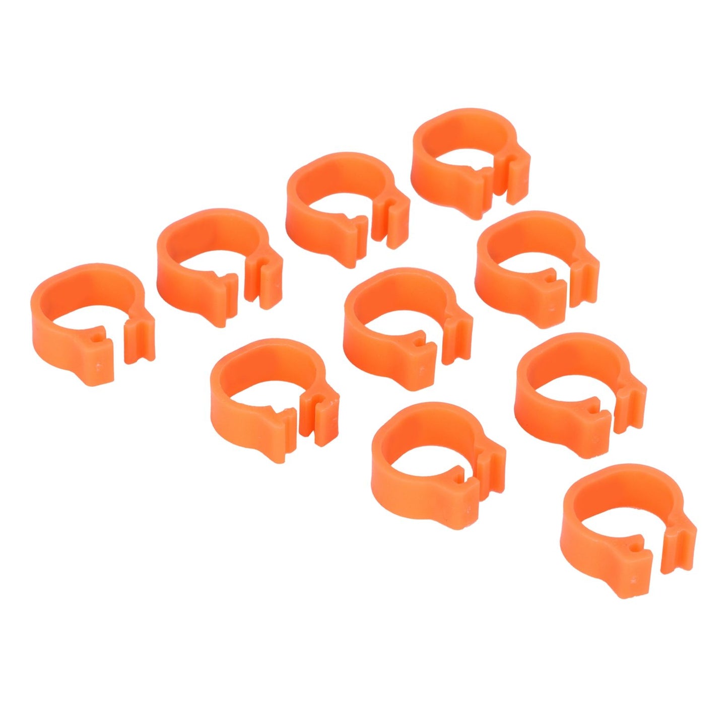 100pcs Birds Foot Rings Number Identification Pigeon Leg Bands Poultry Clip RingOrange