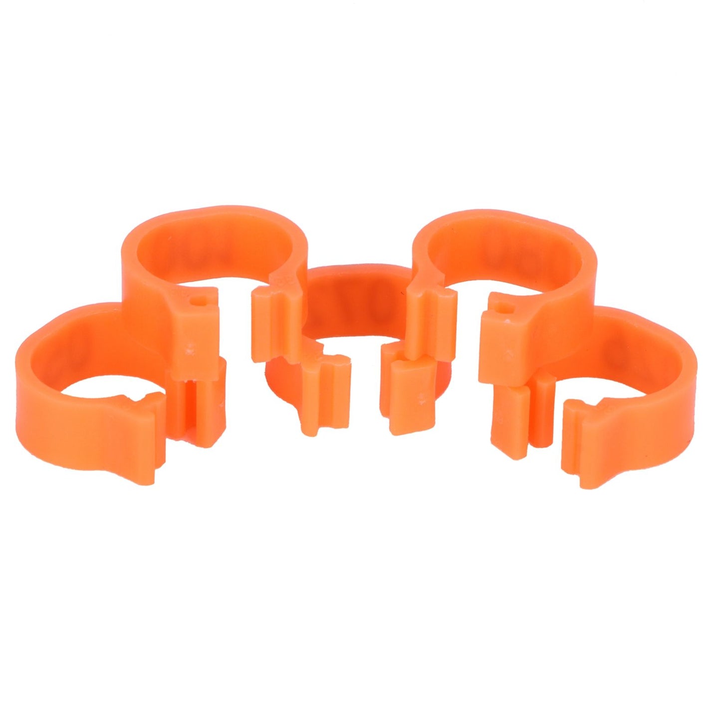 100pcs Birds Foot Rings Number Identification Pigeon Leg Bands Poultry Clip RingOrange