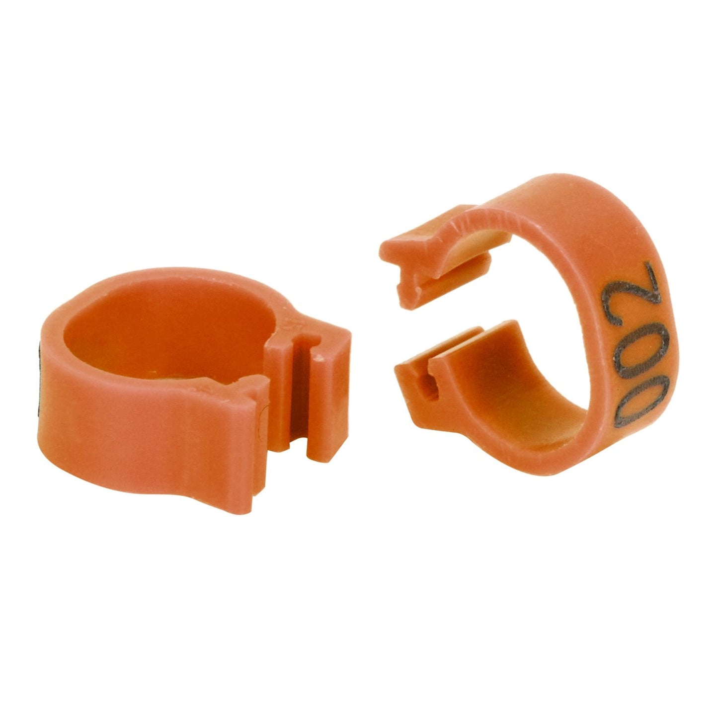 001‑100 Numbered Bird Leg Bands 8mm Poultry Identify Rings Accessory for Birds PigeonsCoffee