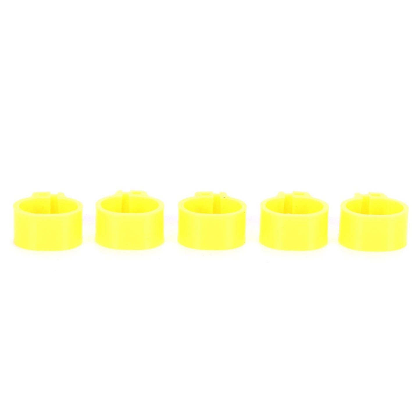 200Pcs 10mm Pigeons No Word Leg Ring Poultry Foot Clip Identification Ring Birds SuppliesYellow