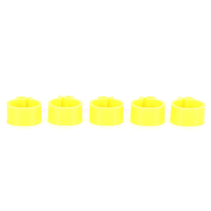 200Pcs 10mm Pigeons No Word Leg Ring Poultry Foot Clip Identification Ring Birds SuppliesYellow