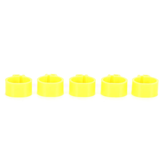 200Pcs 10mm Pigeons No Word Leg Ring Poultry Foot Clip Identification Ring Birds SuppliesYellow