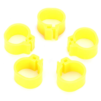 200Pcs 10mm Pigeons No Word Leg Ring Poultry Foot Clip Identification Ring Birds SuppliesYellow