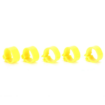 200Pcs 10mm Pigeons No Word Leg Ring Poultry Foot Clip Identification Ring Birds SuppliesYellow
