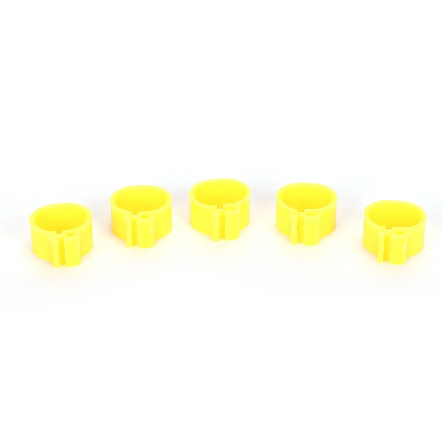 200Pcs 10mm Pigeons No Word Leg Ring Poultry Foot Clip Identification Ring Birds SuppliesYellow