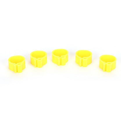 200Pcs 10mm Pigeons No Word Leg Ring Poultry Foot Clip Identification Ring Birds SuppliesYellow