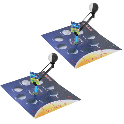 2 Set Children Experiment Assembly Equipment Kit Moon Phase Model DIY Science Teaching Toy