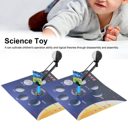 2 Set Children Experiment Assembly Equipment Kit Moon Phase Model DIY Science Teaching Toy