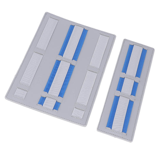 Portable Electronic Plywood Organizer Attachable to Laptop Notebook Cable Wireless Mouse Gray