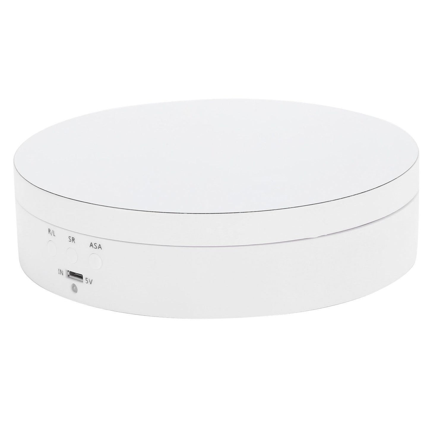 3 Speeds Electric Rotating Display Stand 360 Degree Turntable Jewelry Holder USB ChargingWhite