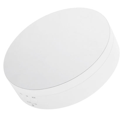 3 Speeds Electric Rotating Display Stand 360 Degree Turntable Jewelry Holder USB ChargingWhite