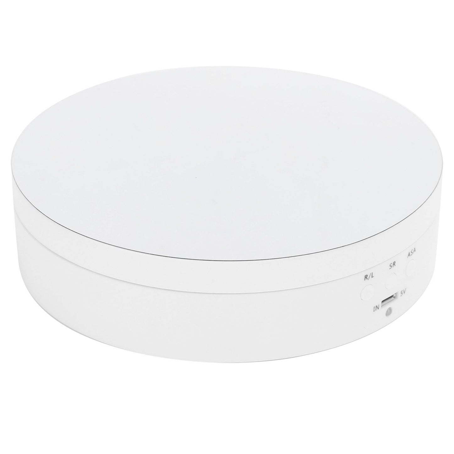 3 Speeds Electric Rotating Display Stand 360 Degree Turntable Jewelry Holder USB ChargingWhite