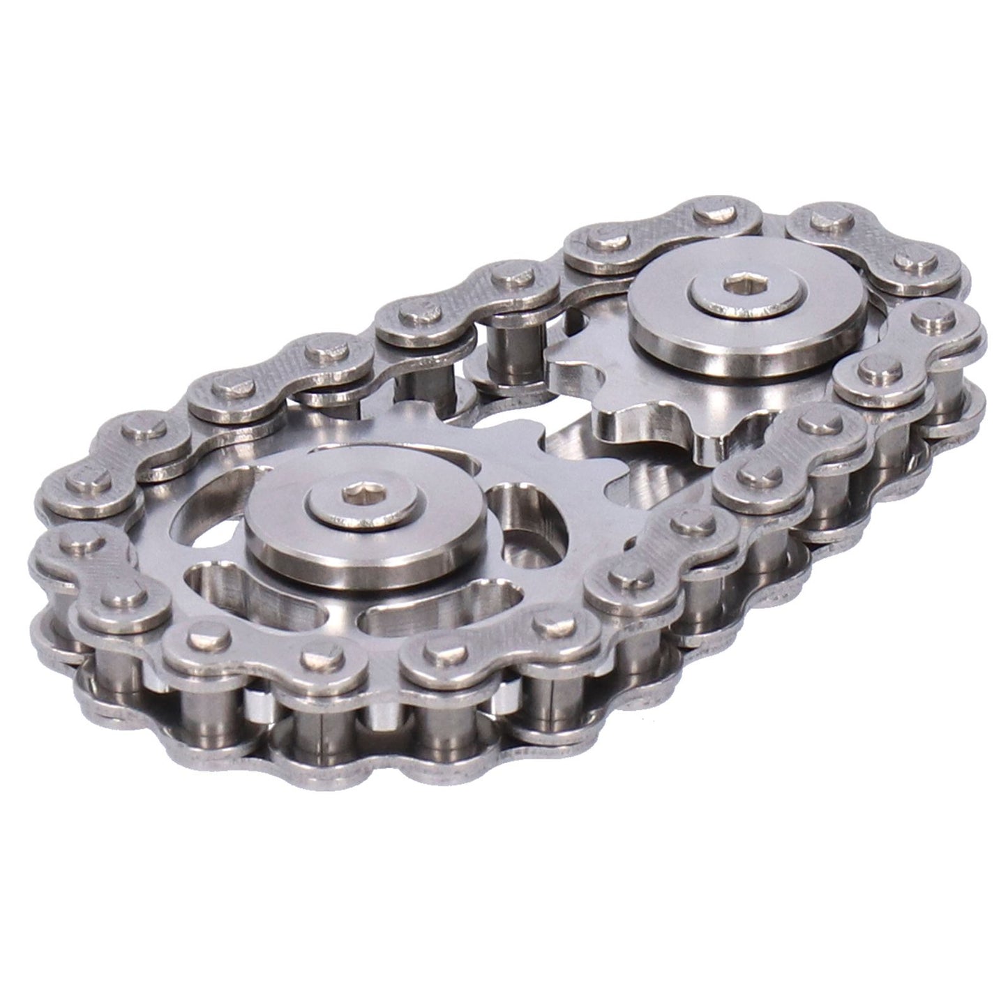 Gyroscope Sprockets Chains Flywheel Stress Relief Decompression Toys for Kids AdultsStainless Steel