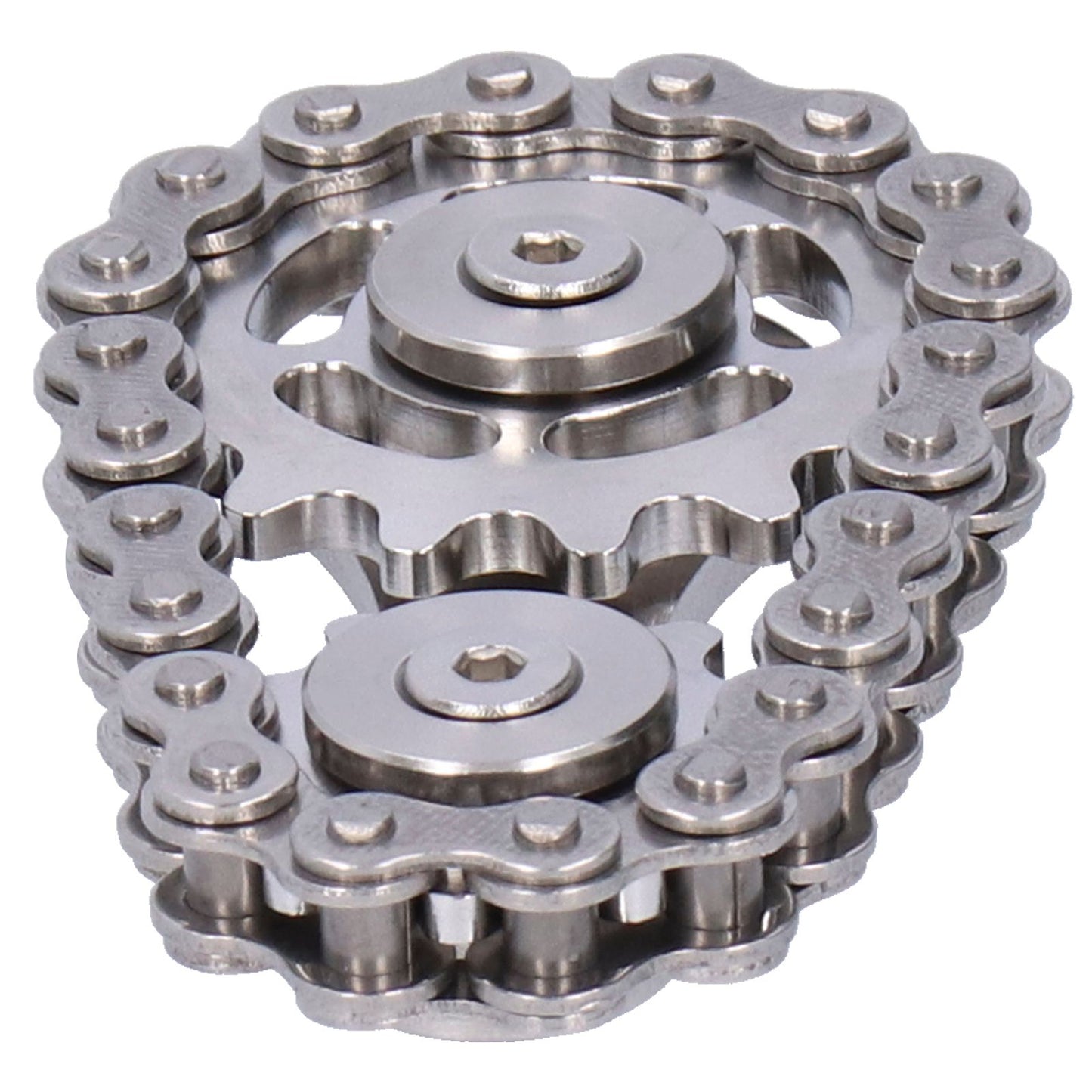 Gyroscope Sprockets Chains Flywheel Stress Relief Decompression Toys for Kids AdultsStainless Steel