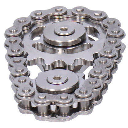 Gyroscope Sprockets Chains Flywheel Stress Relief Decompression Toys for Kids AdultsStainless Steel