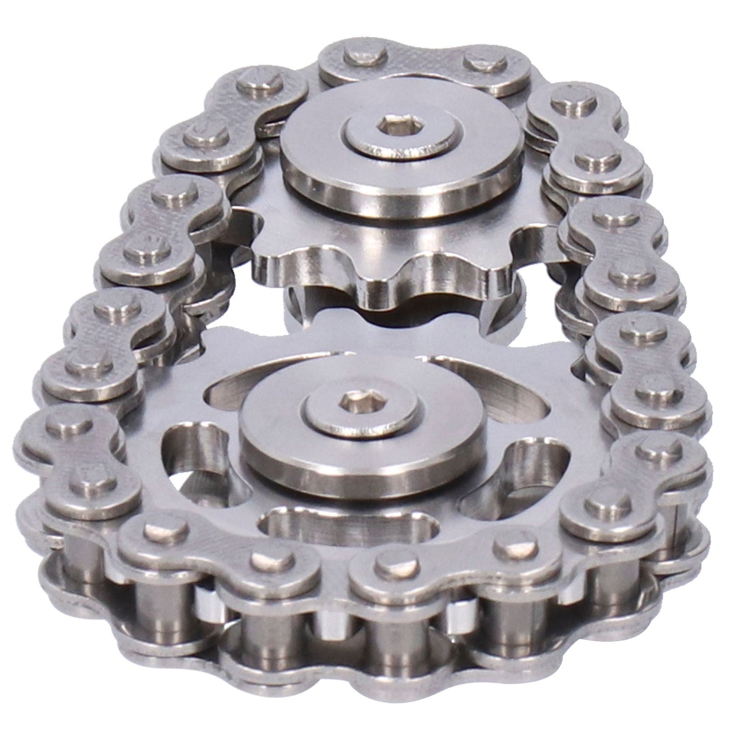 Gyroscope Sprockets Chains Flywheel Stress Relief Decompression Toys for Kids AdultsStainless Steel