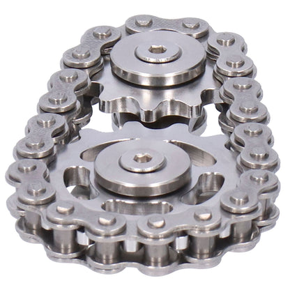 Gyroscope Sprockets Chains Flywheel Stress Relief Decompression Toys for Kids AdultsStainless Steel