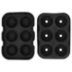 6 Cavity DIY Ice Cubes Mold Ice Ball Maker Mould Tray for Bar Party Cocktail Use Black