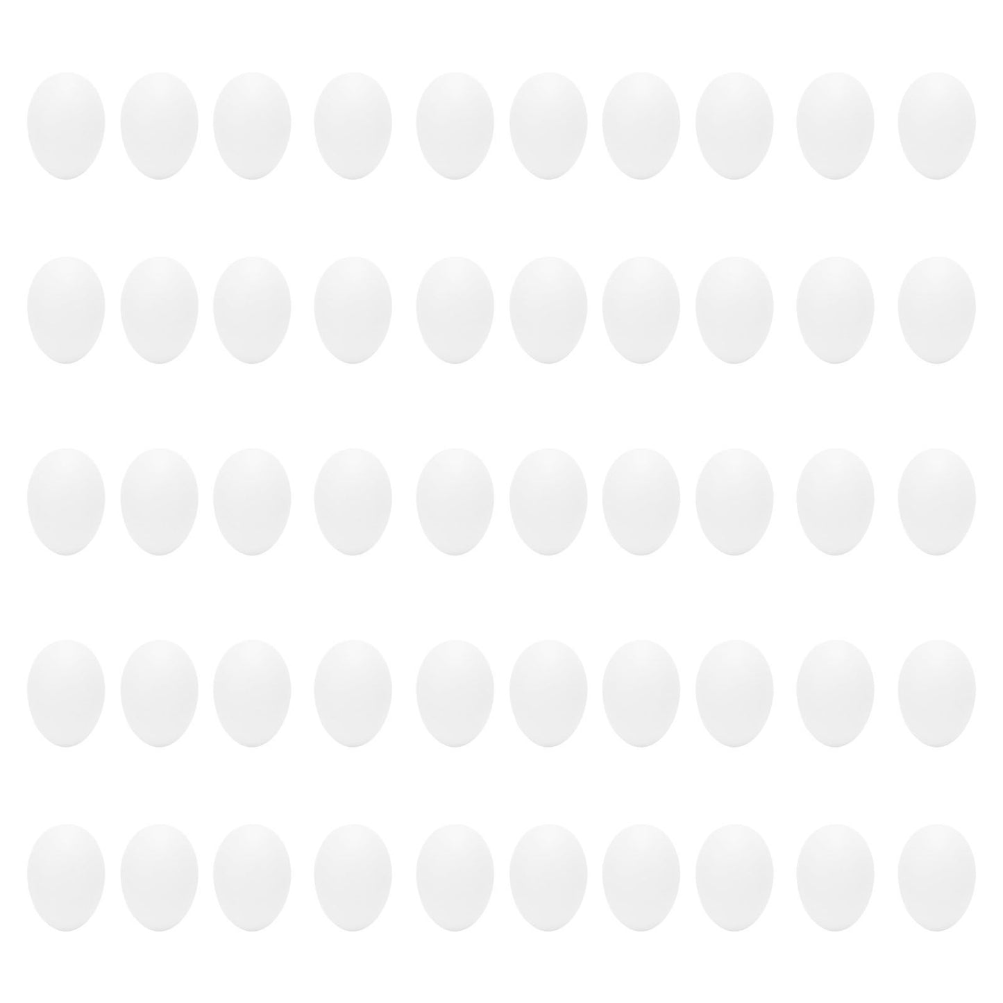 50pcs Plastic Fake Pigeon Egg Solid Fake Egg Simulation Hatching Breeding Supplies for Birds