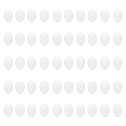 50pcs Plastic Fake Pigeon Egg Solid Fake Egg Simulation Hatching Breeding Supplies for Birds