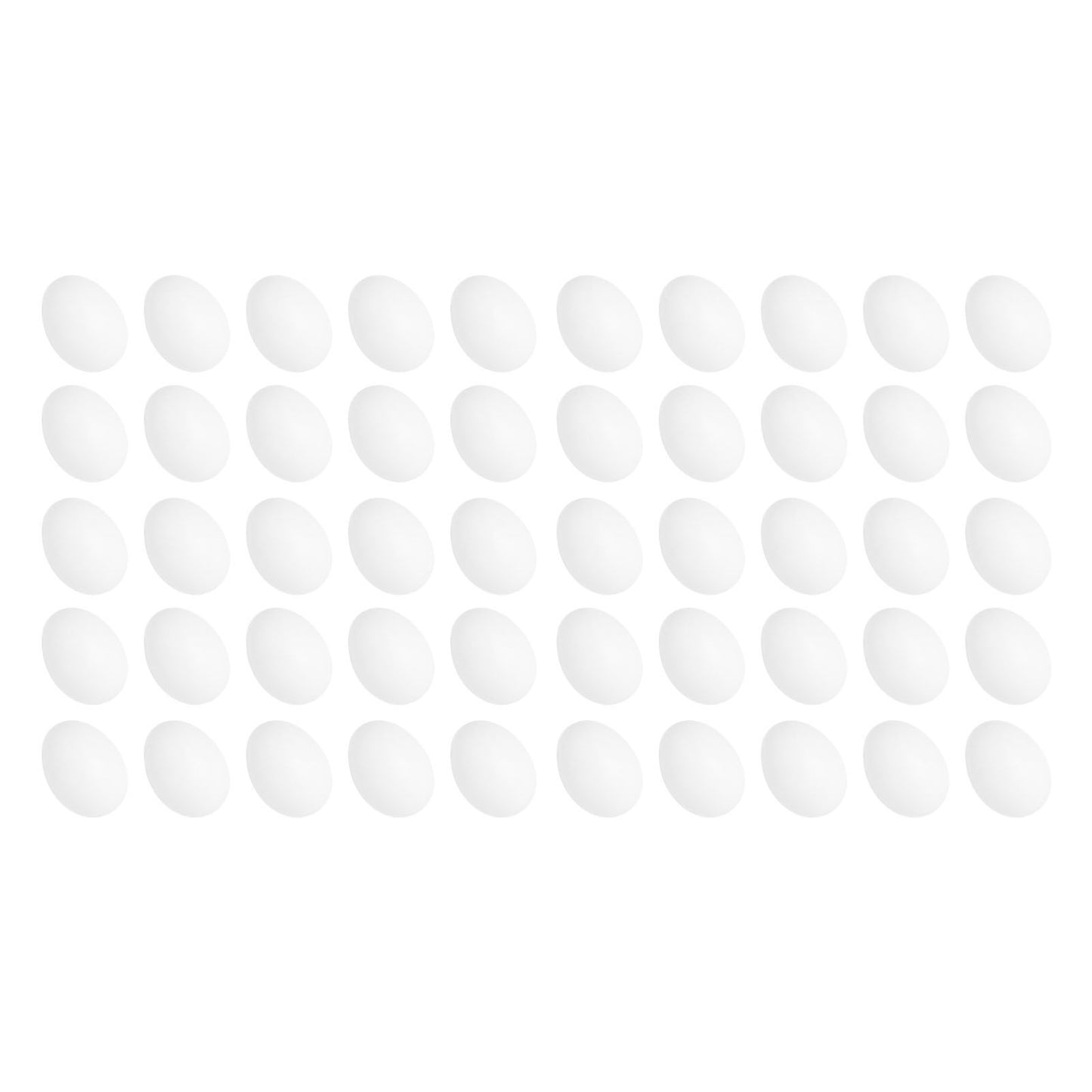 50pcs Plastic Fake Pigeon Egg Solid Fake Egg Simulation Hatching Breeding Supplies for Birds
