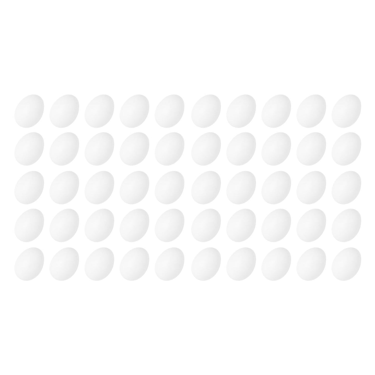 50pcs Plastic Fake Pigeon Egg Solid Fake Egg Simulation Hatching Breeding Supplies for Birds