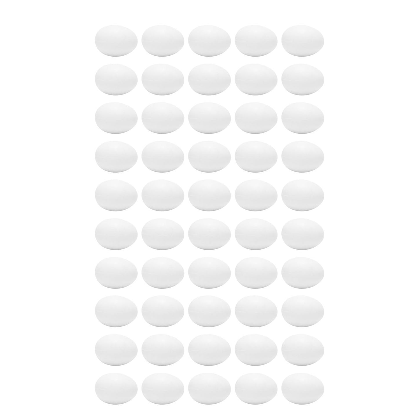 50pcs Plastic Fake Pigeon Egg Solid Fake Egg Simulation Hatching Breeding Supplies for Birds