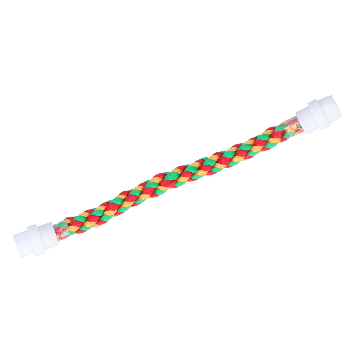 Bird Parrots Stand Colorful U Shape Cotton Rope Standing Climbing Bar Chewing Toy