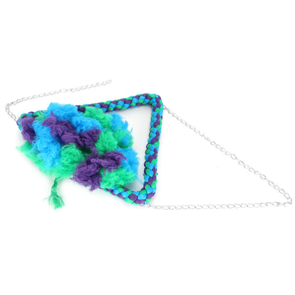 Bird Parrots Swing Ladder Stand Cotton Rope Birdcage Hanging Chewing Biting Toys