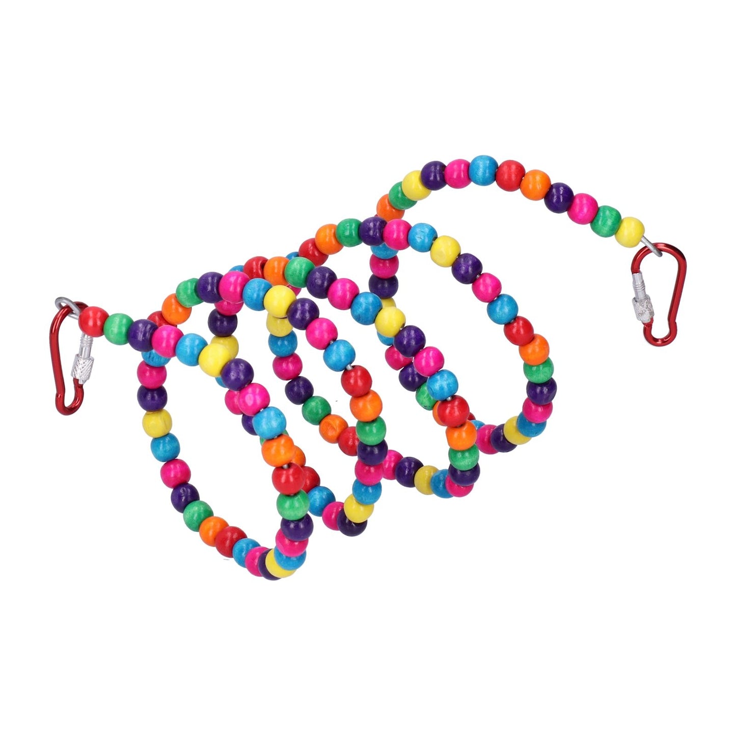 Bird Standing Rope Flexible Colorful Swing Cage Hanging Chewing Climbing Toys Supplies