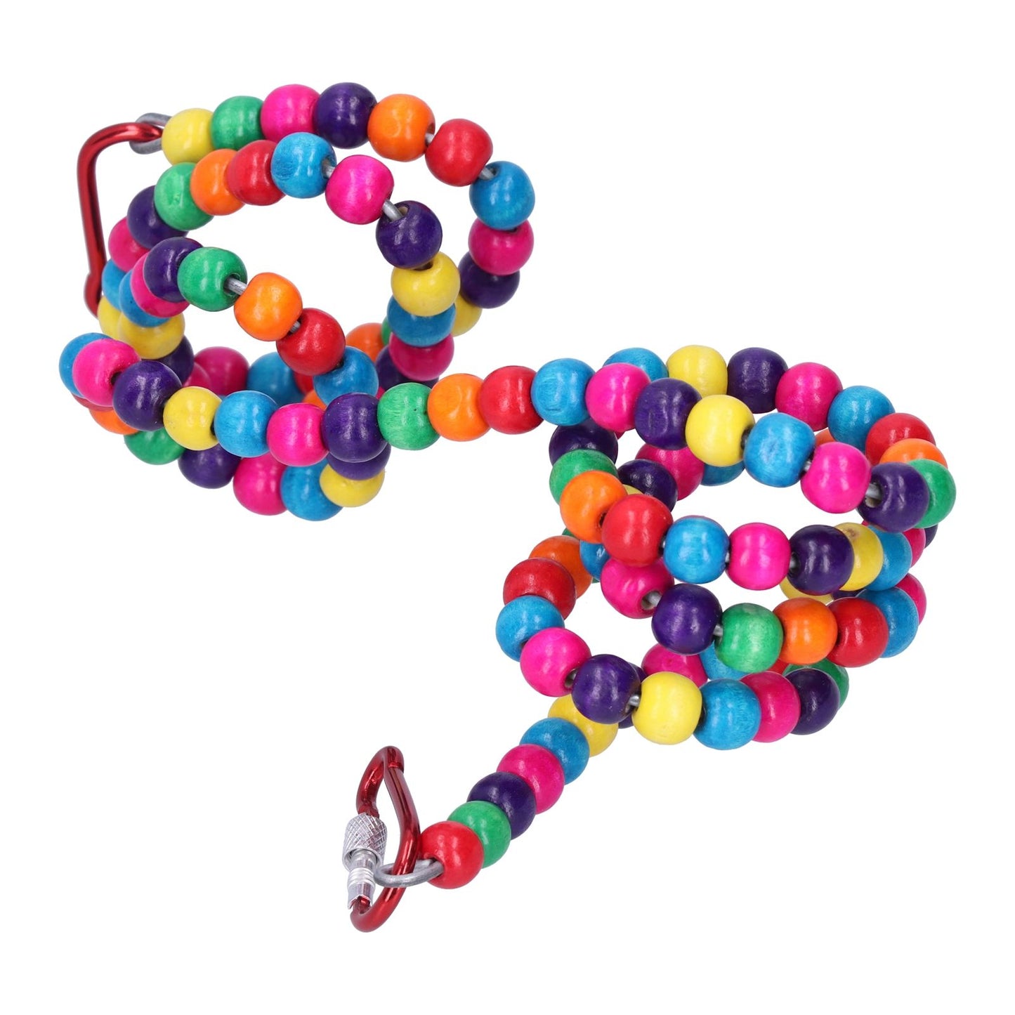 Bird Standing Rope Flexible Colorful Swing Cage Hanging Chewing Climbing Toys Supplies
