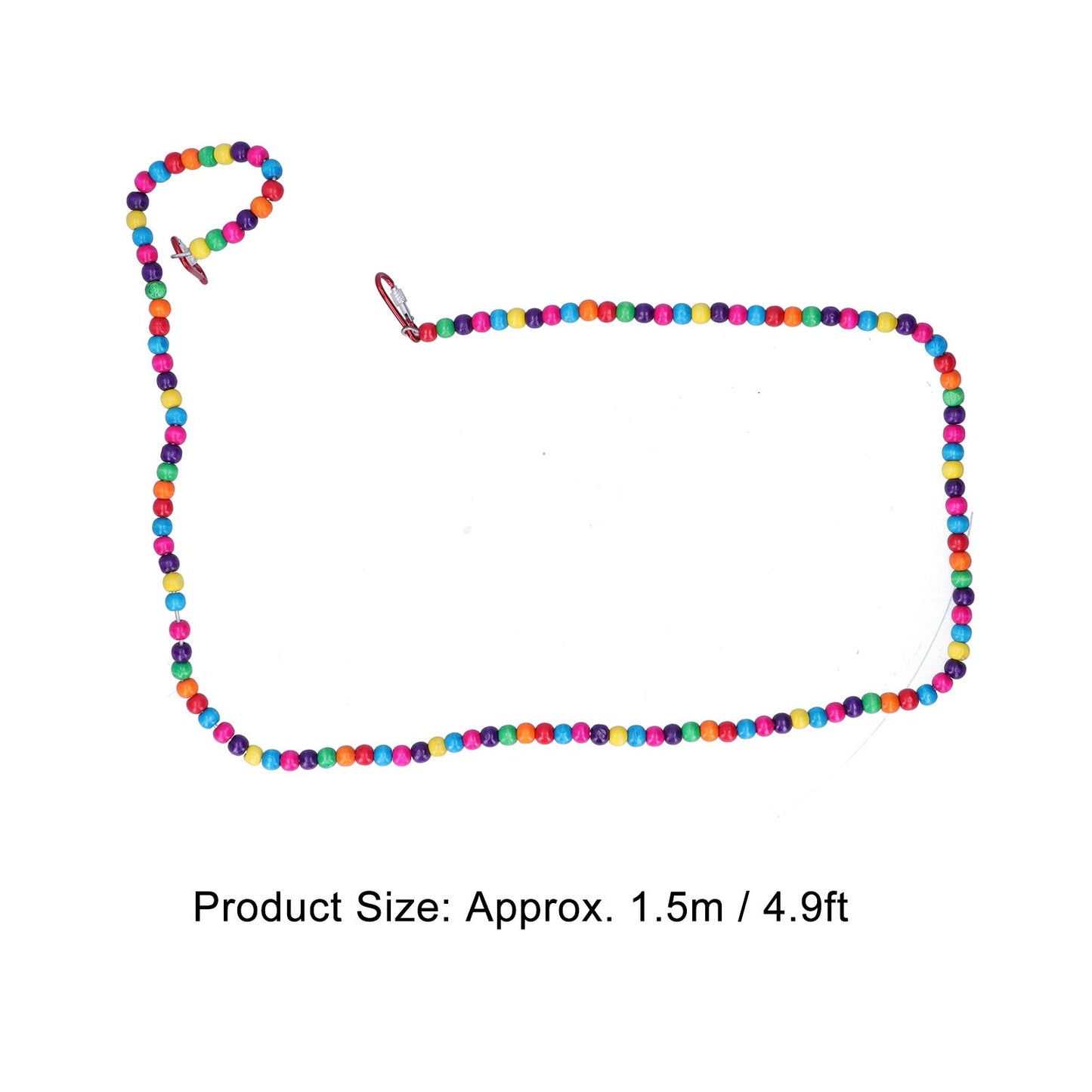 Bird Standing Rope Flexible Colorful Swing Cage Hanging Chewing Climbing Toys Supplies