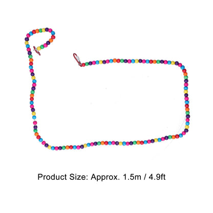 Bird Standing Rope Flexible Colorful Swing Cage Hanging Chewing Climbing Toys Supplies