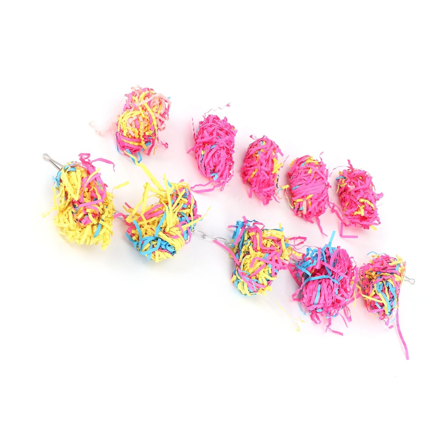 Sand Paper String Colorful Bird Toy Hanging Pet Cage Decor Biting Chewing Toy Bird Supplies