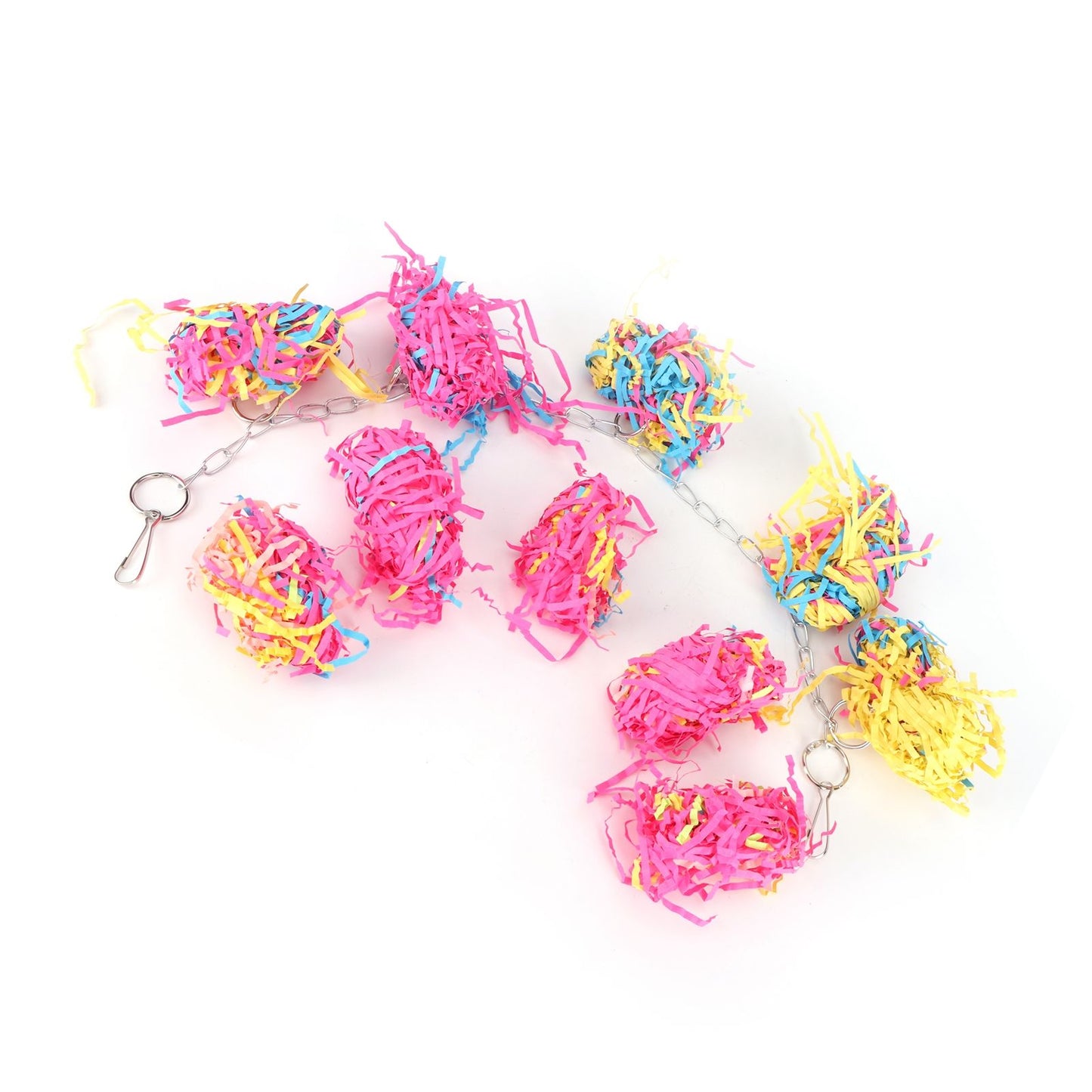 Sand Paper String Colorful Bird Toy Hanging Pet Cage Decor Biting Chewing Toy Bird Supplies