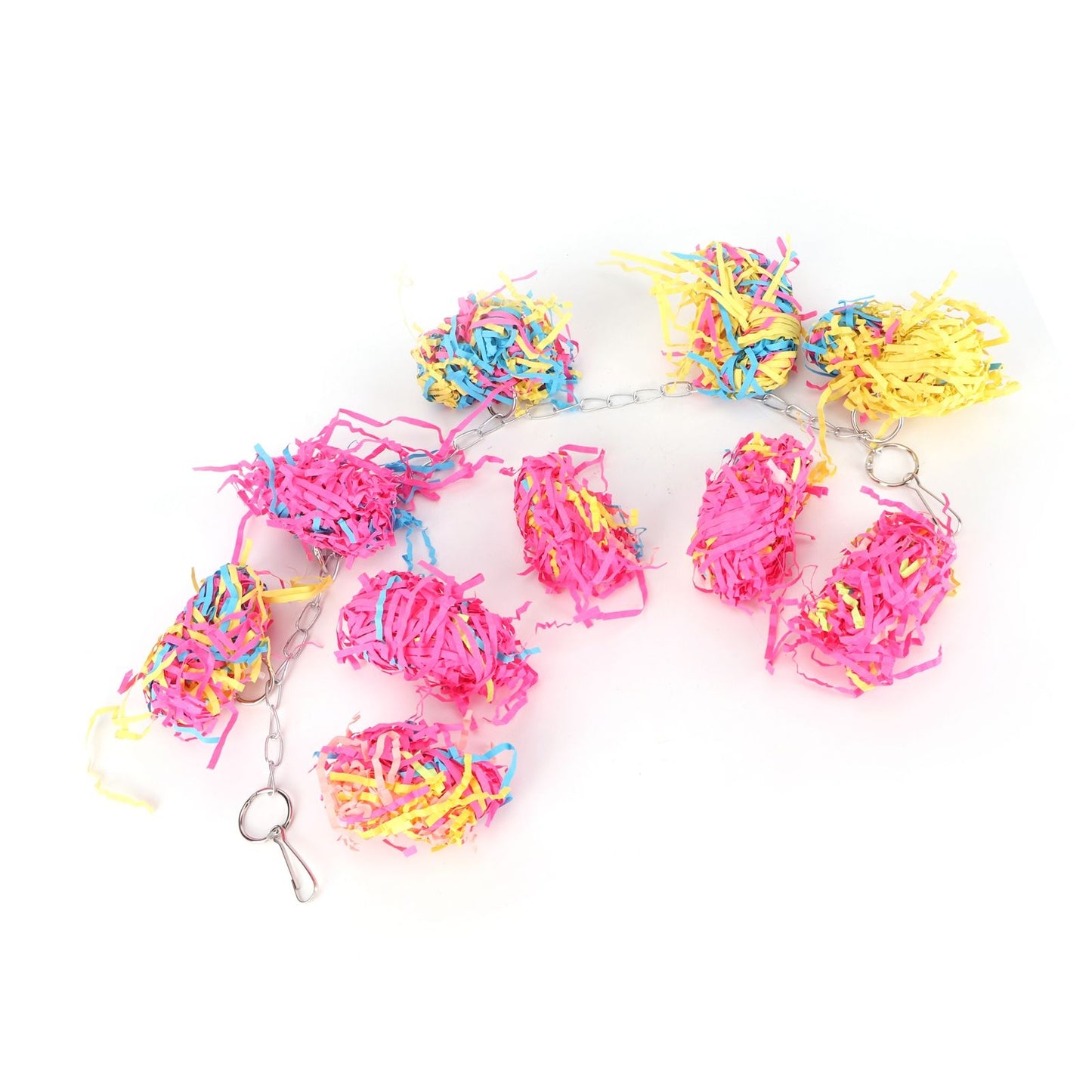 Sand Paper String Colorful Bird Toy Hanging Pet Cage Decor Biting Chewing Toy Bird Supplies