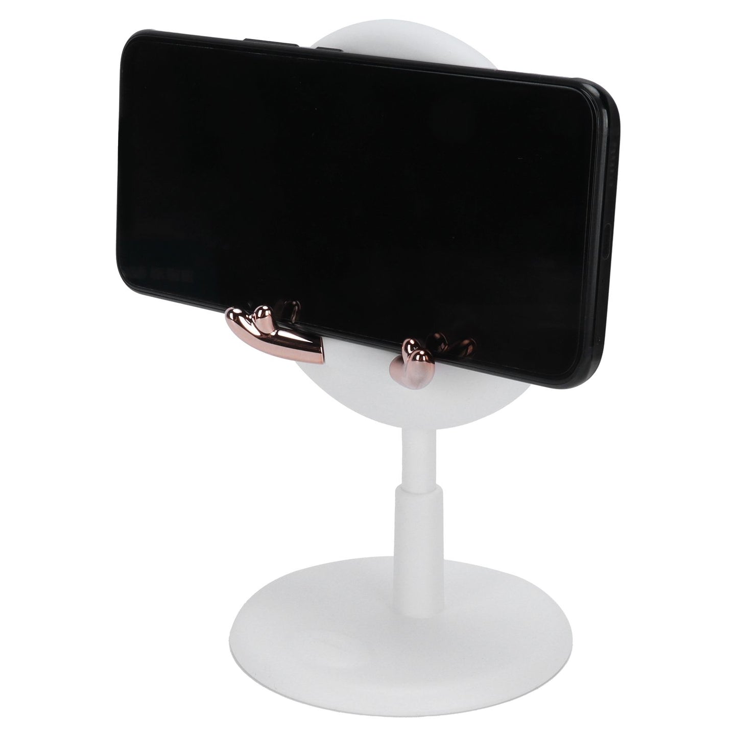 Cute Mobile Phone Holder Folding Mobile Phone Desktop Bracket for Live BroadcastWhite